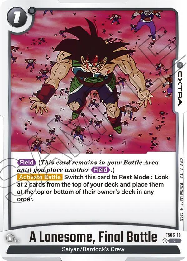 A Lonesome, Final Battle, Starter Deck 5: Bardock FS05-16
