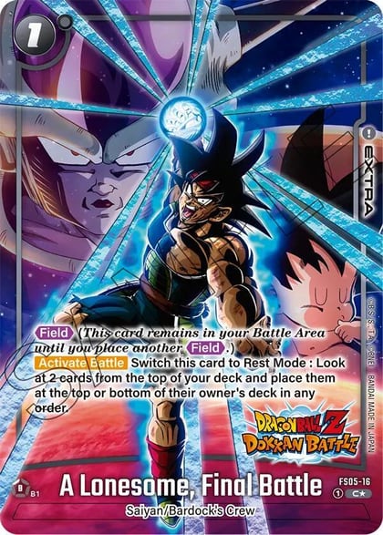 A Lonesome, Final Battle (Dragon Ball Z Dokkan Battle Alternate Art), Starter Deck 5: Bardock Alternate Art Reprints FS05-16