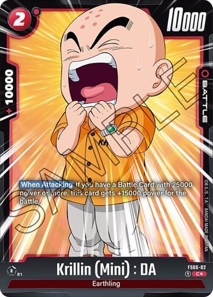 Krillin (Mini) : DA (Bonus Pack Alternate Art), Starter Deck 6: Son Goku (Mini) FS06-02