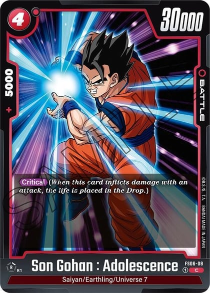 Son Gohan : Adolescence, Starter Deck 6: Son Goku (Mini) FS06-08