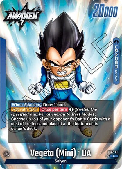 Vegeta (Mini) : DA, Starter Deck 7: Vegeta (Mini) FS07-01