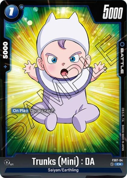 Trunks (Mini) : DA (Bonus Pack Alternate Art), Starter Deck 7: Vegeta (Mini) FS07-04
