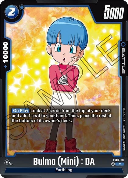 Bulma (Mini) : DA, Starter Deck 7: Vegeta (Mini) FS07-06