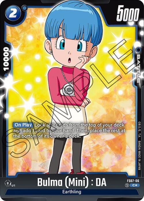 Bulma (Mini) : DA (Bonus Pack Alternate Art), Starter Deck 7: Vegeta (Mini) FS07-06