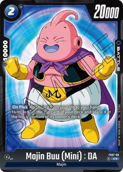 Majin Buu (Mini) : DA (Bonus Pack Alternate Art), Starter Deck 7: Vegeta (Mini) FS07-09