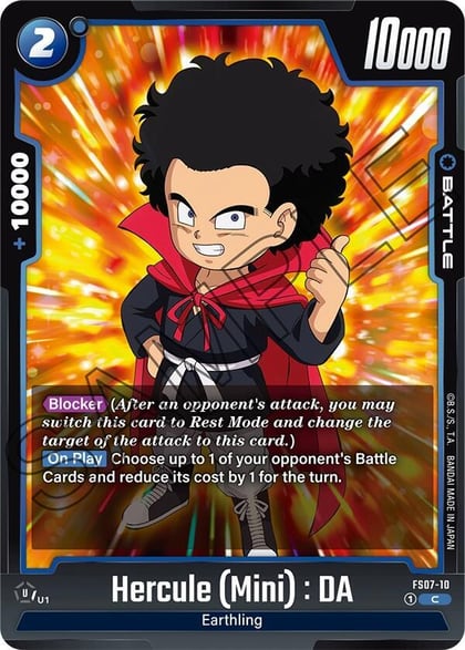 Hercule (Mini) : DA, Starter Deck 7: Vegeta (Mini) FS07-10