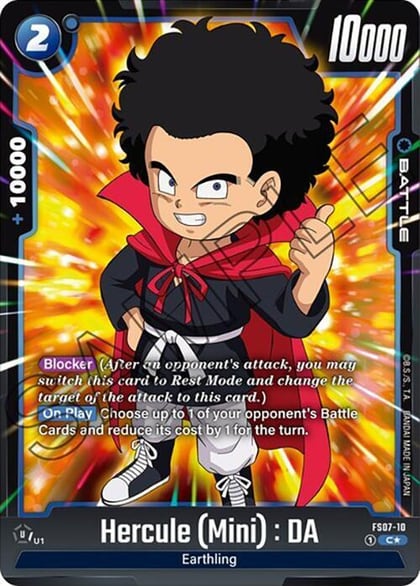 Hercule (Mini) : DA (Bonus Pack Alternate Art), Starter Deck 7: Vegeta (Mini) FS07-10