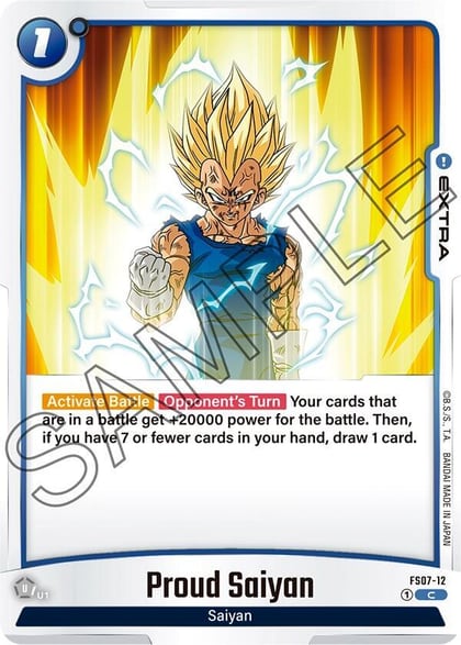 Proud Saiyan, Starter Deck 7: Vegeta (Mini) FS07-12