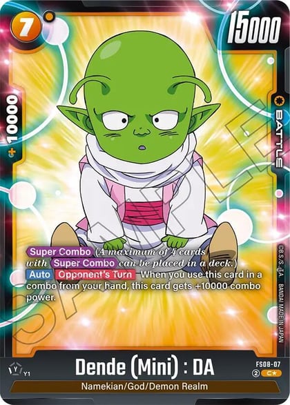 Dende (Mini) : DA (Bonus Pack Alternate Art), Starter Deck 8: Vegeta (Mini) Super Saiyan 3 FS08-07