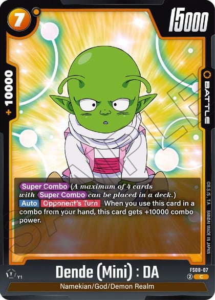 Dende (Mini) : DA, Starter Deck 8: Vegeta (Mini) Super Saiyan 3 FS08-07