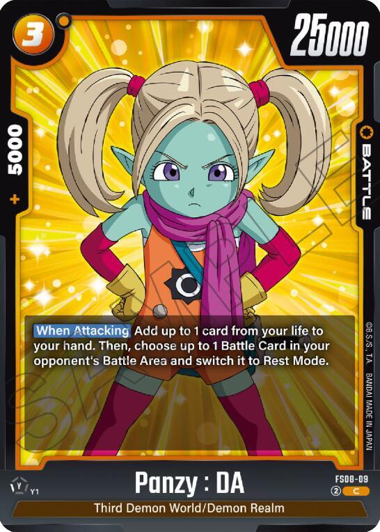 Panzy : DA, Starter Deck 8: Vegeta (Mini) Super Saiyan 3 FS08-09