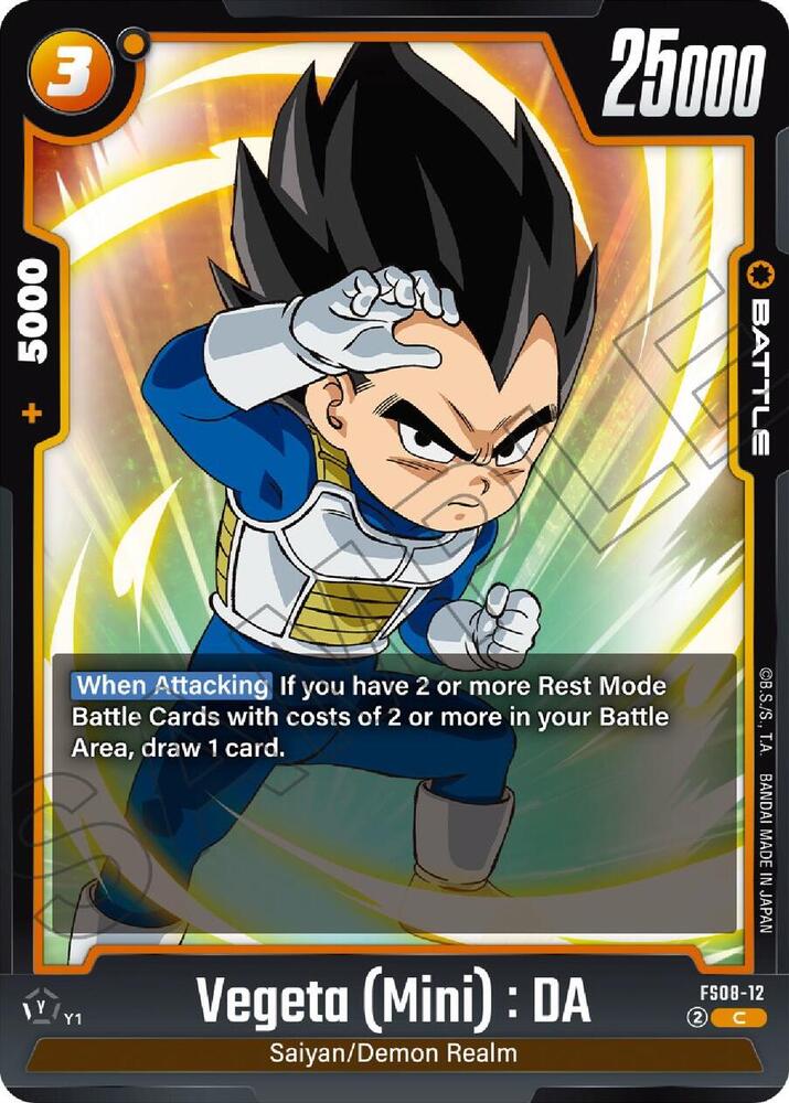 Vegeta (Mini) : DA - FS08-12, Starter Deck 8: Vegeta (Mini) Super Saiyan 3 FS08-12