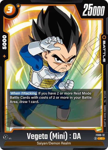 Vegeta (Mini) : DA - FS08-12, Starter Deck 8: Vegeta (Mini) Super Saiyan 3 FS08-12