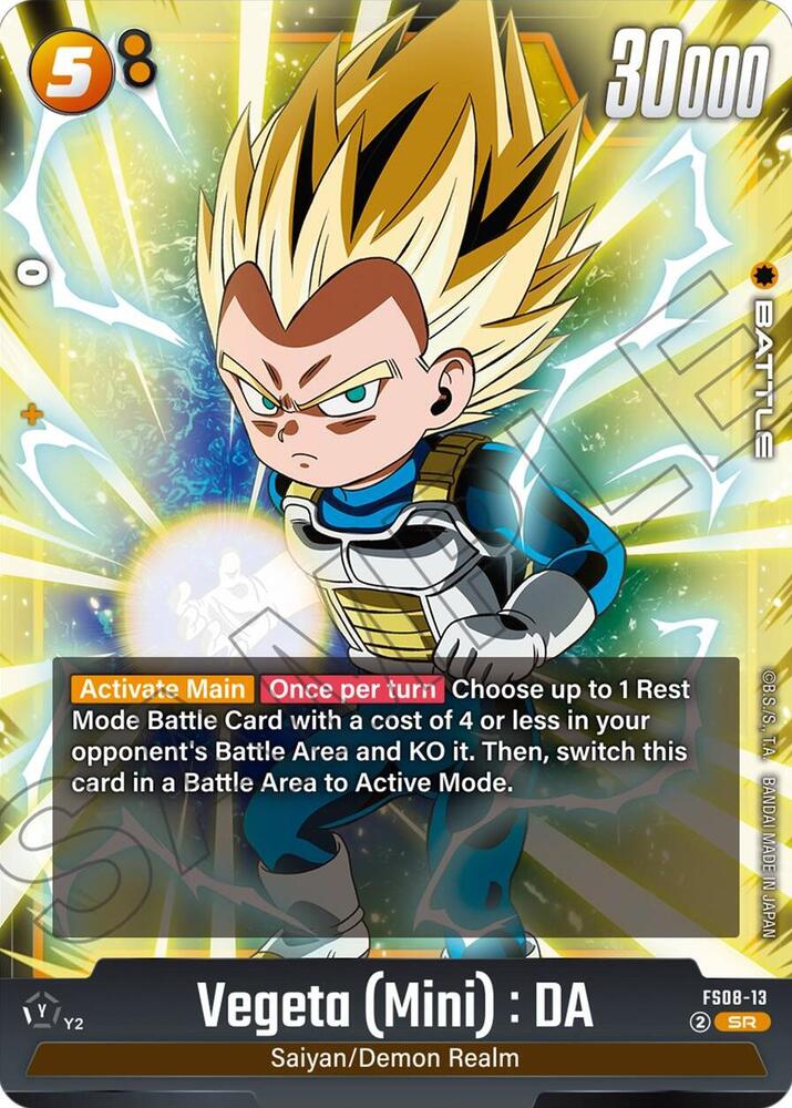 Vegeta (Mini) : DA - FS08-13, Starter Deck 8: Vegeta (Mini) Super Saiyan 3 FS08-13