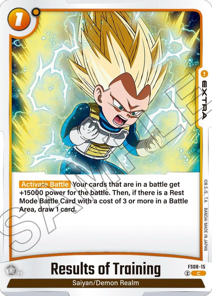Results of Training, Starter Deck 8: Vegeta (Mini) Super Saiyan 3 FS08-15
