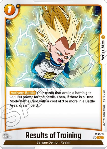 Results of Training, Starter Deck 8: Vegeta (Mini) Super Saiyan 3 FS08-15