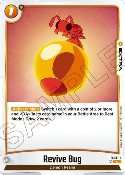 Revive Bug, Starter Deck 8: Vegeta (Mini) Super Saiyan 3 FS08-16