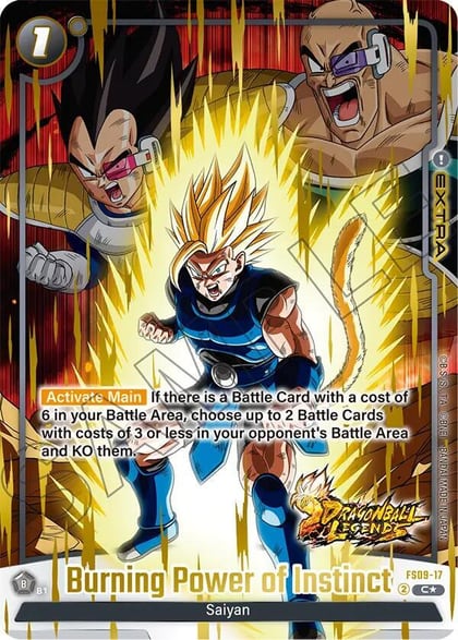 Burning Power of Instinct (Bonus Pack Alternate Art), Starter Deck 9: Shallot FS09-17