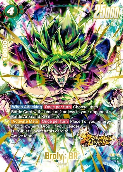 Broly : BR (Bonus Pack Alternate Art), Starter Deck 10: Giblet FS10-14
