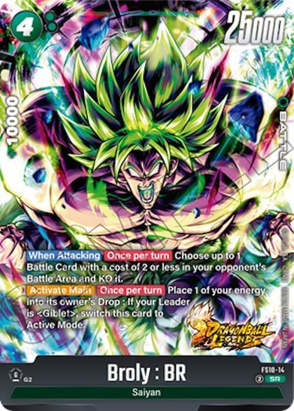 Broly : BR, Starter Deck 10: Giblet FS10-14