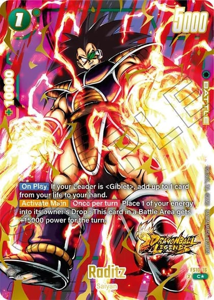 Raditz (Bonus Pack Alternate Art), Starter Deck 10: Giblet FS10-16