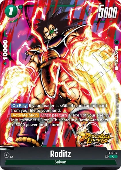 Raditz, Starter Deck 10: Giblet FS10-16