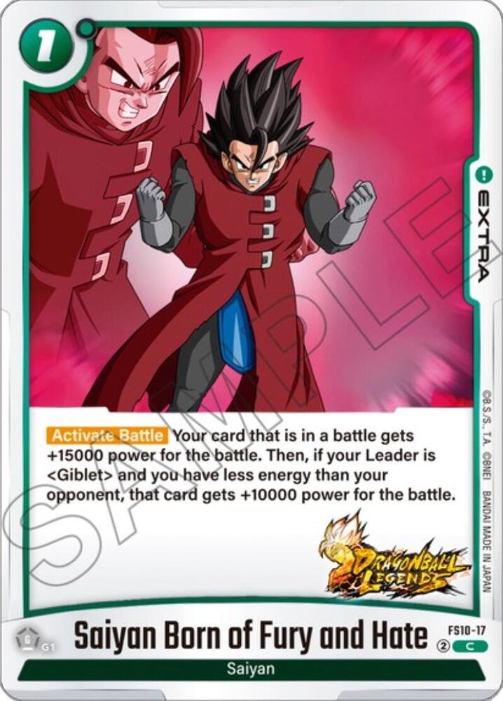 Saiyan Born of Fury and Hate, Starter Deck 10: Giblet FS10-17