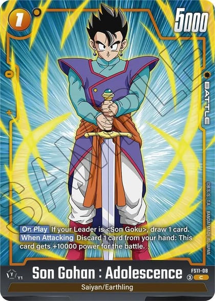 Son Gohan : Adolescence - FS11-08, Starter Deck EX: The Phase of Evolution FS11-08