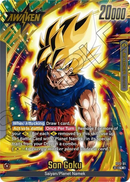 Son Goku - FS12-01 (Gold), Starter Deck EX: The Beat of Ki FS12-01