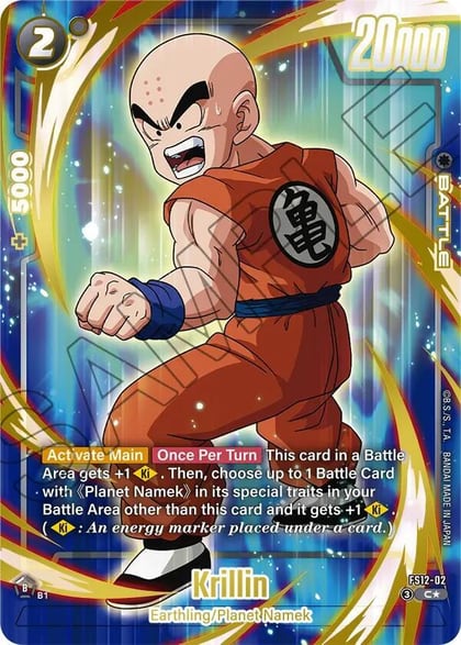 Krillin - FS12-02 (Gold), Starter Deck EX: The Beat of Ki FS12-02