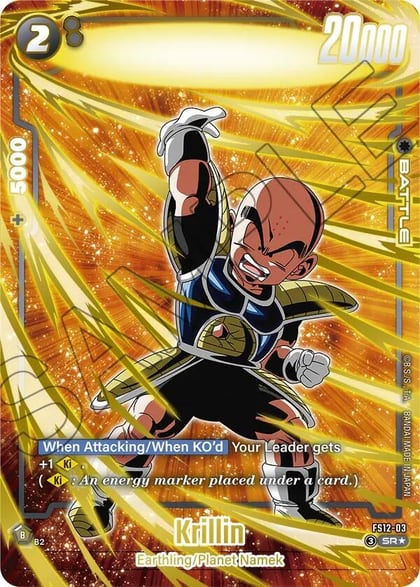 Krillin - FS12-03 (Gold), Starter Deck EX: The Beat of Ki FS12-03