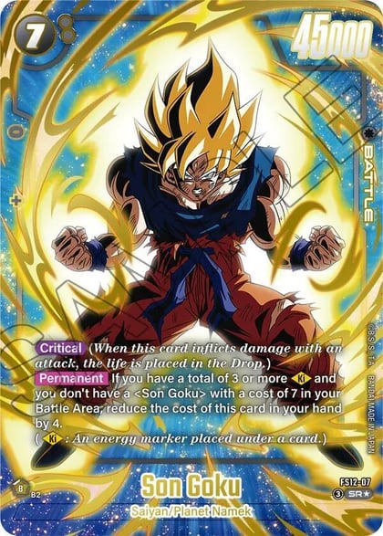 Son Goku - FS12-07 (Gold), Starter Deck EX: The Beat of Ki FS12-07