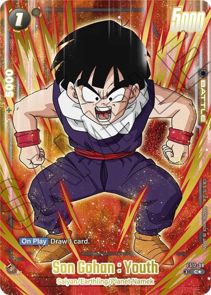 Son Gohan : Youth - FS12-08 (Gold), Starter Deck EX: The Beat of Ki FS12-08