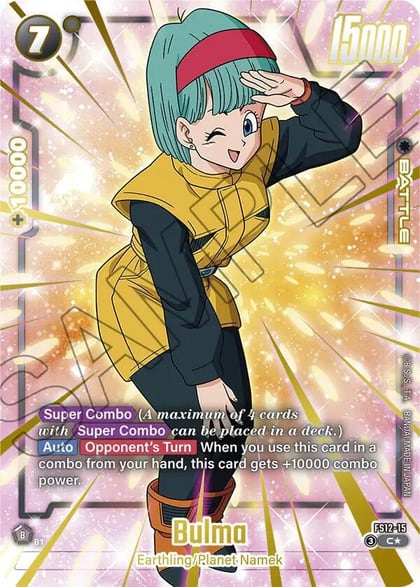 Bulma - FS12-15 (Gold), Starter Deck EX: The Beat of Ki FS12-15