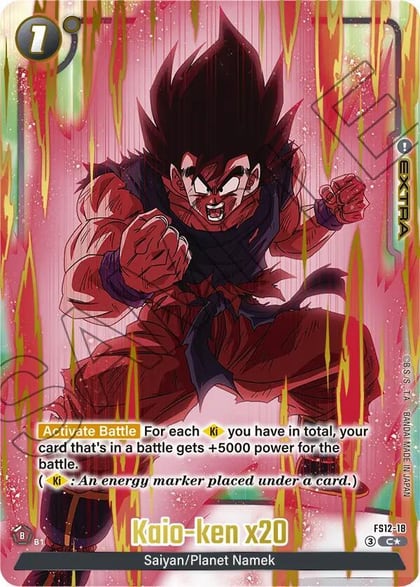 Kaio-ken x20 (Gold), Starter Deck EX: The Beat of Ki FS12-18
