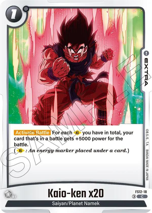 Kaio-ken x20, Starter Deck EX: The Beat of Ki FS12-18