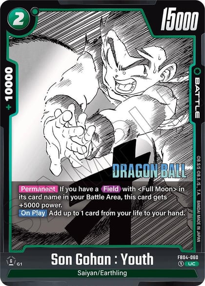Son Gohan : Youth, Manga Booster 01 FB04-060