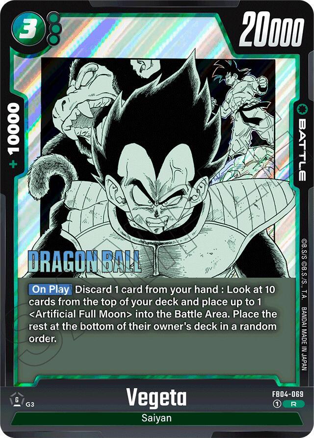 Vegeta - FB04-069, Manga Booster 01 FB04-069