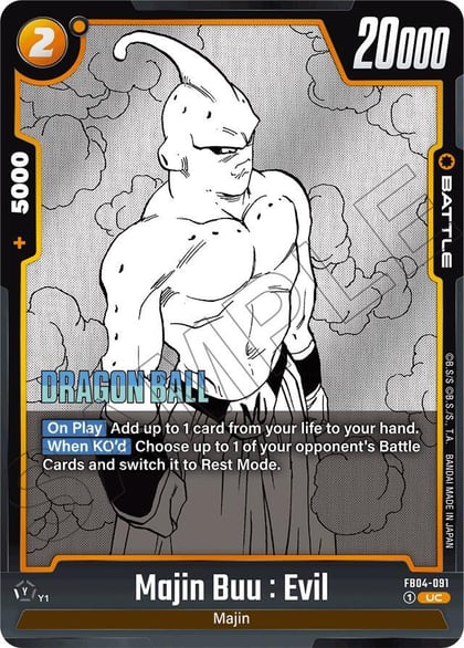 Majin Buu : Evil - FB04-091, Manga Booster 01 FB04-091