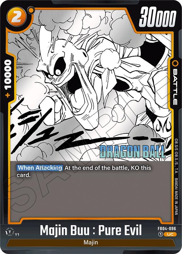 Majin Buu : Pure Evil - FB04-096, Manga Booster 01 FB04-096
