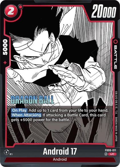 Android 17 - FB06-011, Manga Booster 01 FB06-011