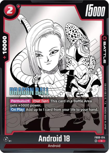 Android 18 - FB06-014, Manga Booster 01 FB06-014