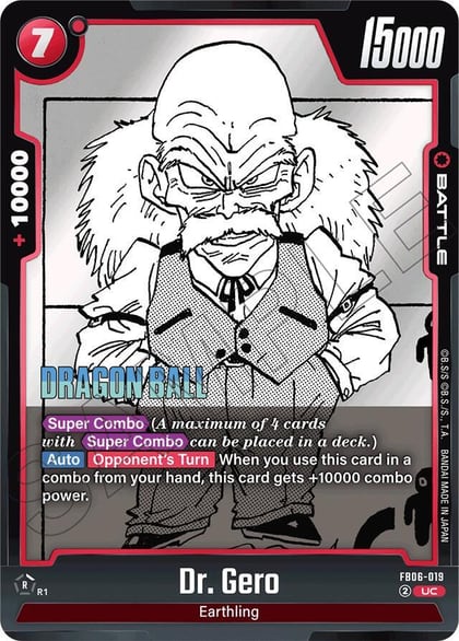 Dr. Gero, Manga Booster 01 FB06-019