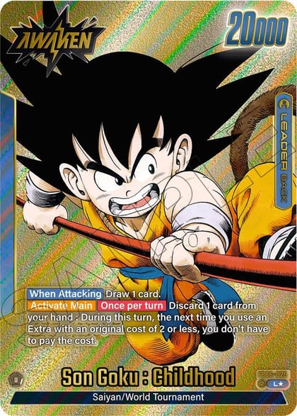 Son Goku : Childhood - FB06-025 (Gold), Manga Booster 01 FB06-025