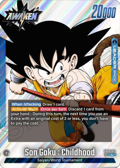 Son Goku : Childhood - FB06-025, Manga Booster 01 FB06-025
