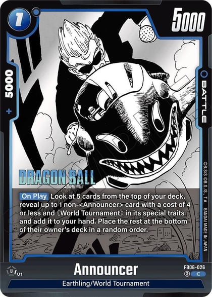 Announcer, Manga Booster 01 FB06-026