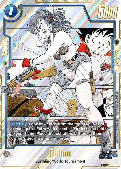Bulma - FB06-035 (Alternate Art), Manga Booster 01 FB06-035