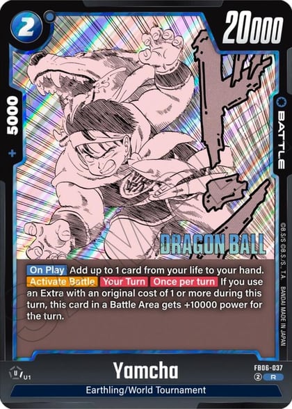 Yamcha - FB06-037, Manga Booster 01 FB06-037