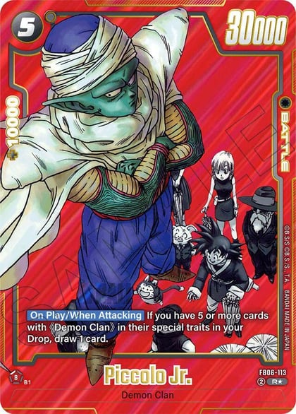 Piccolo Jr. (Alternate Art), Manga Booster 01 FB06-113