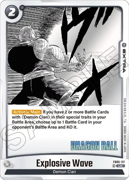 Explosive Wave, Manga Booster 01 FB06-117